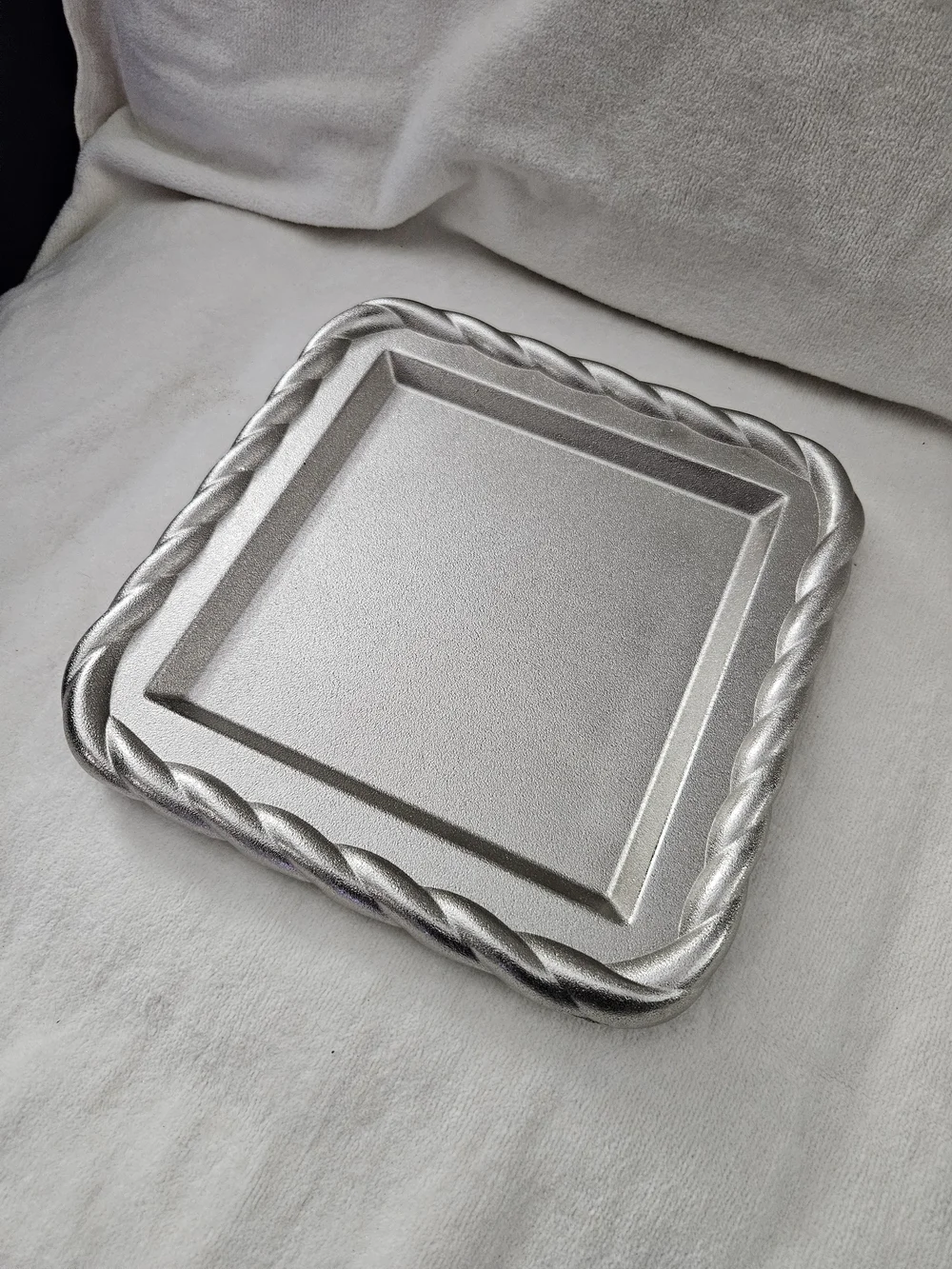NWT Threshold x Studio McGee Silver Recycled Aluminum Square Rope Tray